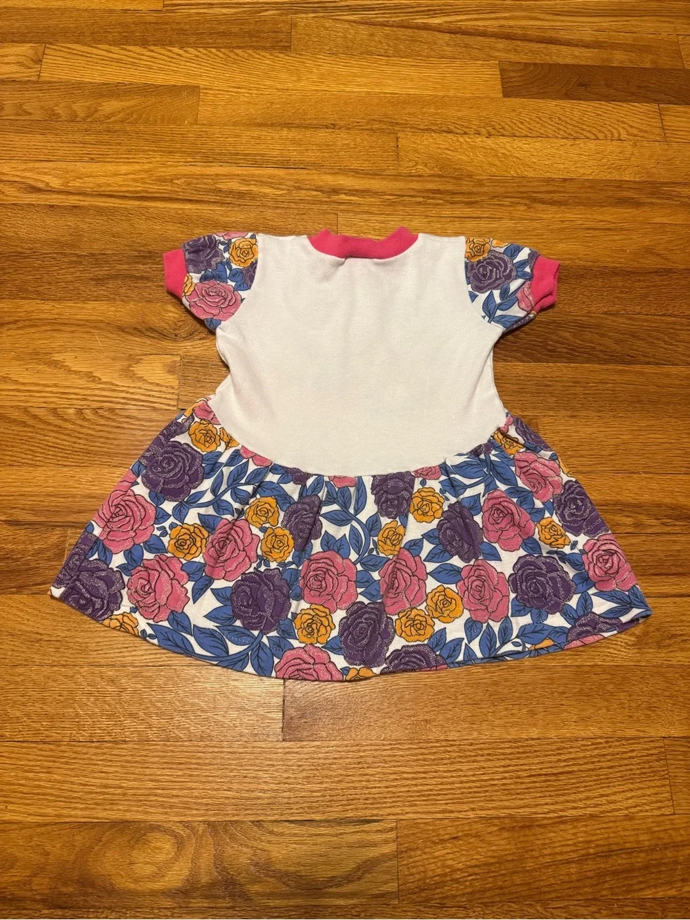 Disney Vintage Youth Dress 4t Mickey Minnie 80s 90s Retro Cartoon Floral